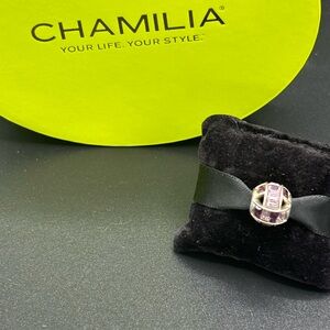 Chamilia Rose Pink Spellbound charm 925 sterling silver Swarovski